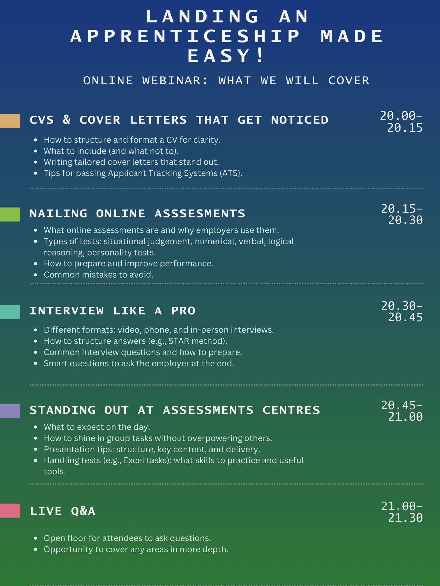 Free Webinar for Aspiring Apprentices – October 7th - Image 2